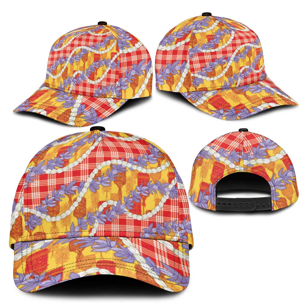 Hawaii Kahili Palaka Motifs Classic Cap Hawaiian Honohono Pikake Lei