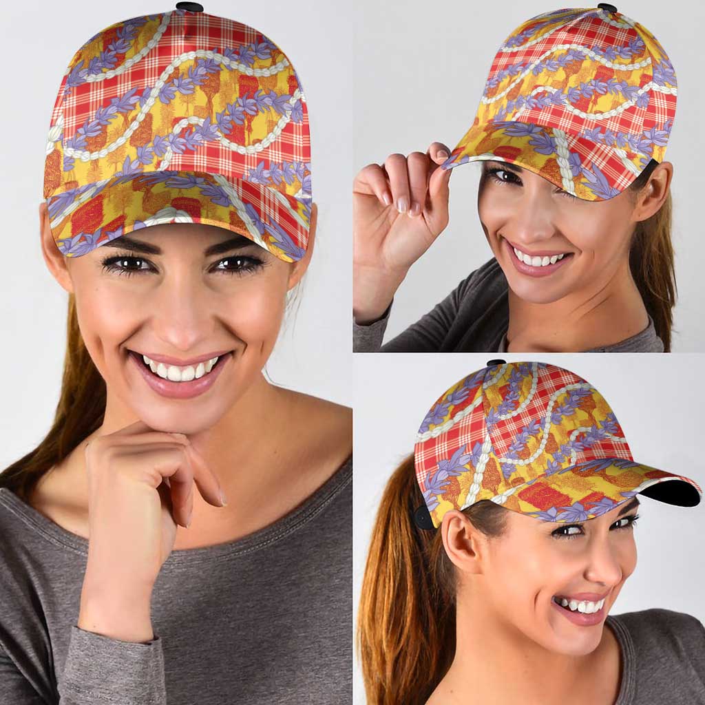 Hawaii Kahili Palaka Motifs Classic Cap Hawaiian Honohono Pikake Lei