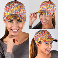 Hawaii Kahili Palaka Motifs Classic Cap Hawaiian Honohono Pikake Lei