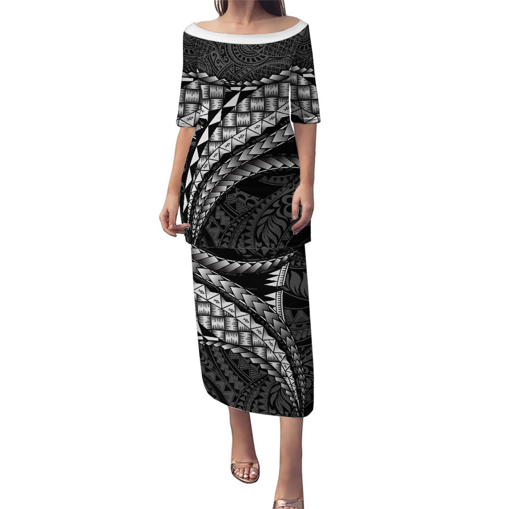 Hawaii Lauhala Tattoo Family Matching Puletasi and Hawaiian Shirt Hawaiian Hala Leaf Weaving
