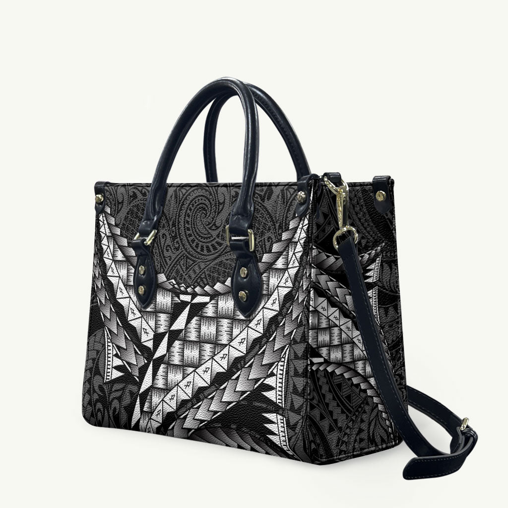 Hawaii Lauhala Tattoo Leather Bag Hawaiian Hala Leaf Weaving