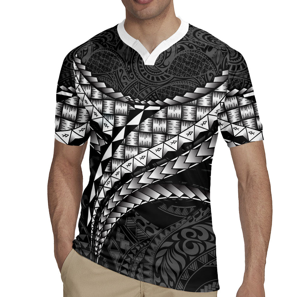 Hawaii Lauhala Tattoo Rugby Jersey Hawaiian Hala Leaf Weaving