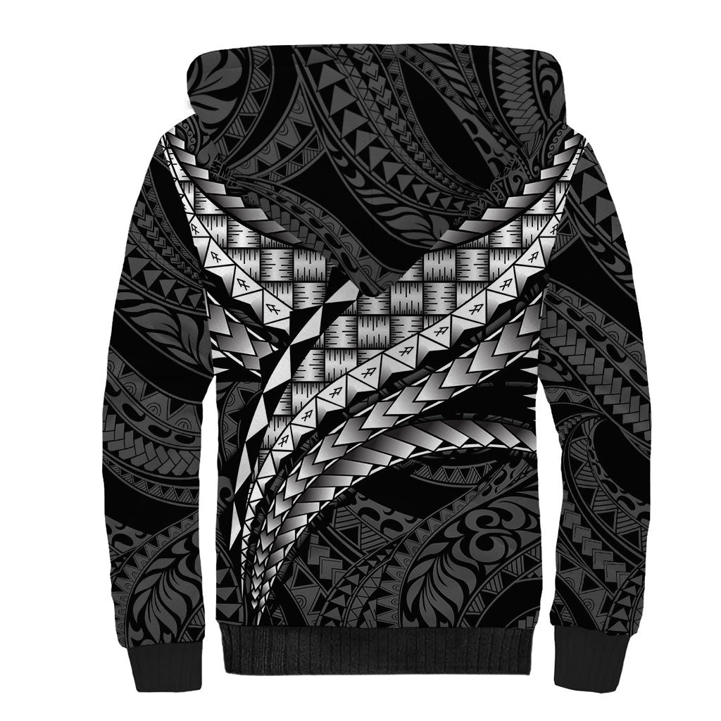 Hawaii Lauhala Tattoo Sherpa Hoodie Hawaiian Hala Leaf Weaving