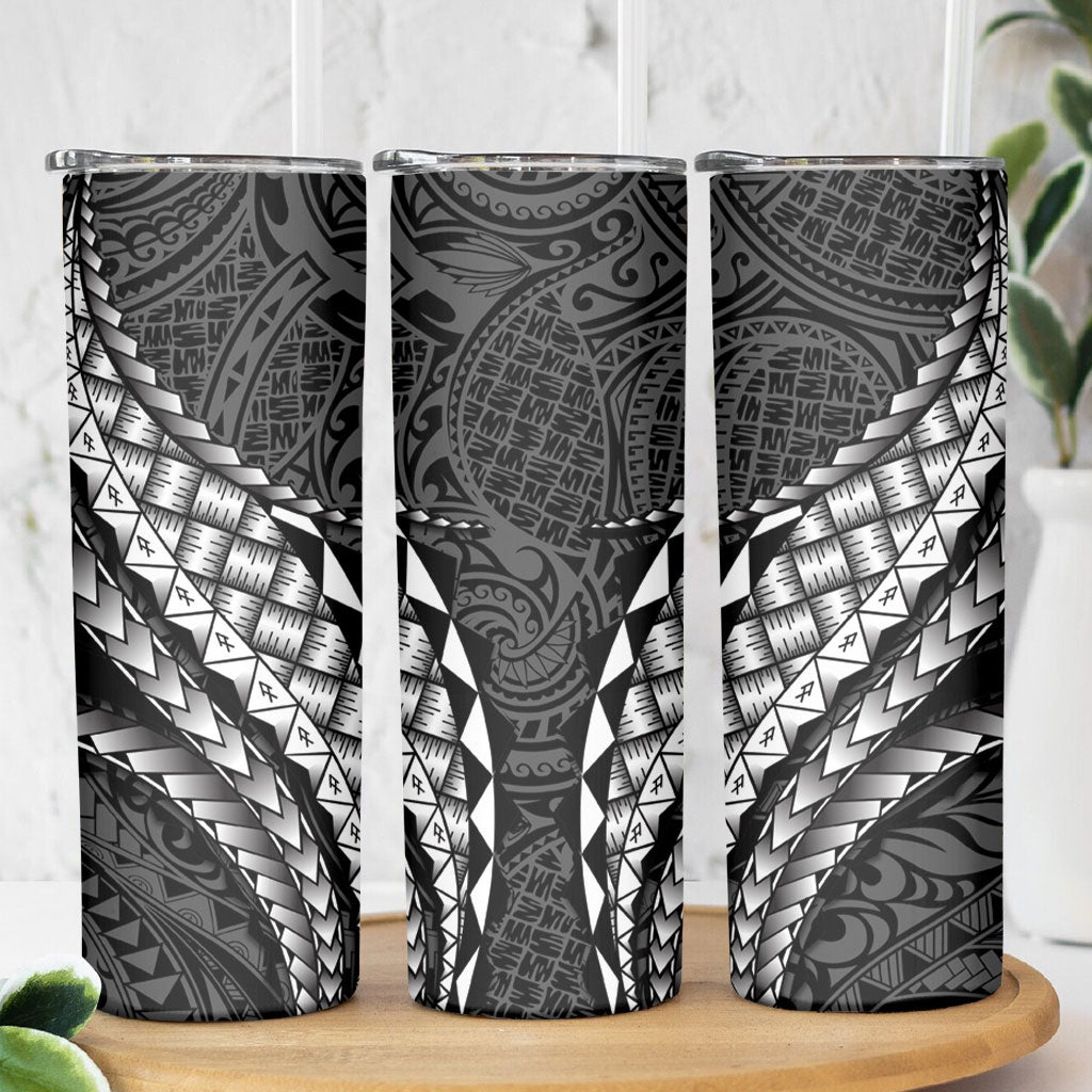 Hawaii Lauhala Tattoo Skinny Tumbler Hawaiian Hala Leaf Weaving