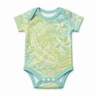 Baby Green Gradient Polynesia Baby Onesie Hawaiian Tribal Hammerhead Shark Tattoo LT14 Baby Green - Polynesian Pride