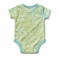 Baby Green Gradient Polynesia Baby Onesie Hawaiian Tribal Hammerhead Shark Tattoo LT14 - Polynesian Pride