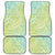 Baby Green Gradient Polynesia Car Mats Hawaiian Tribal Hammerhead Shark Tattoo