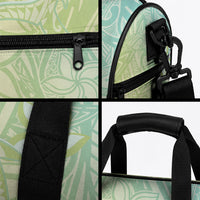 Baby Green Gradient Polynesia Duffle Bag Hawaiian Tribal Hammerhead Shark Tattoo