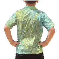 Baby Green Gradient Polynesia Family Matching Mermaid Dress and Hawaiian Shirt Hawaiian Tribal Hammerhead Shark Tattoo LT14 - Polynesian Pride