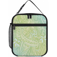Baby Green Gradient Polynesia Lunch Bag Hawaiian Tribal Hammerhead Shark Tattoo LT14 10.2 × 8.3 × 4.3 inch Baby Green - Polynesian Pride
