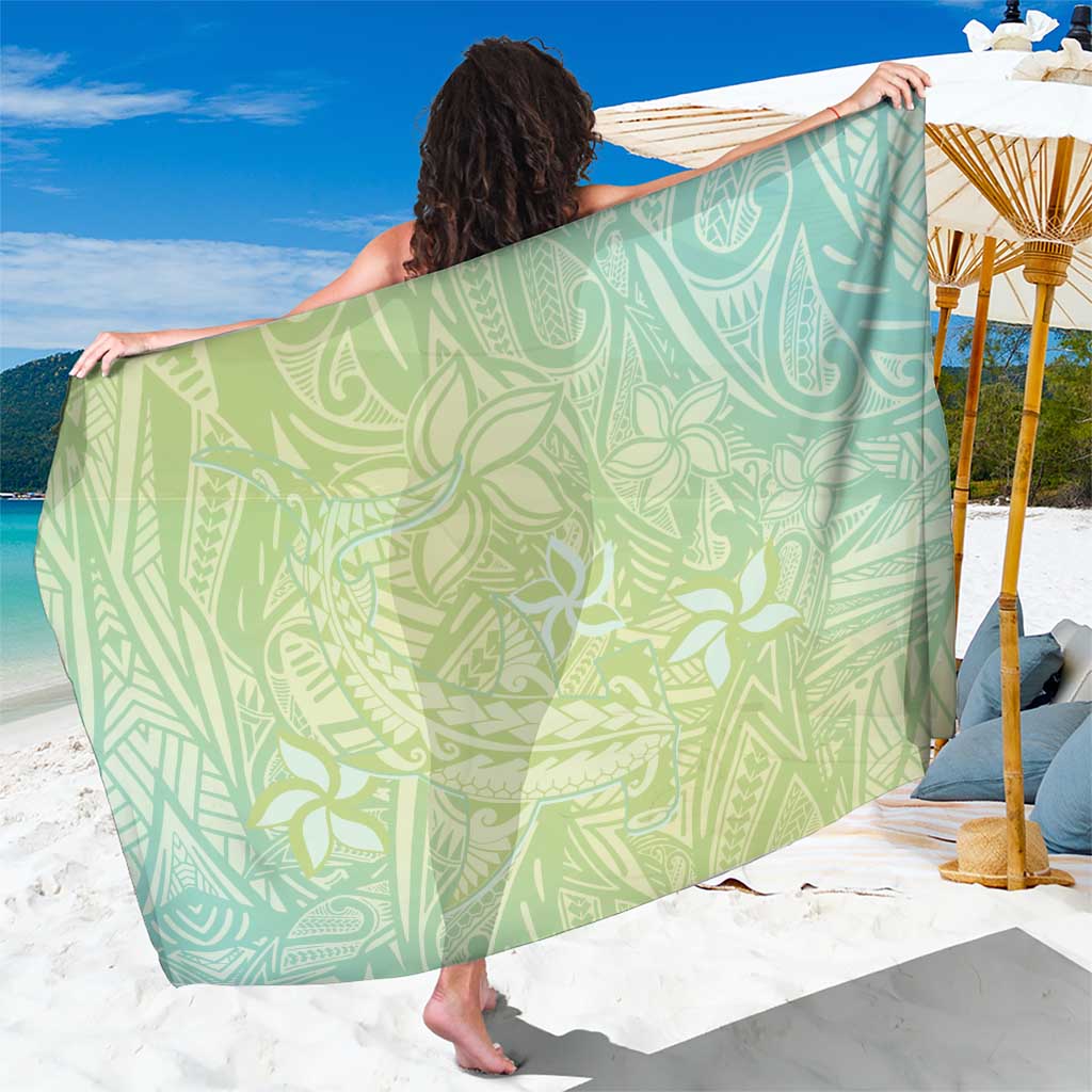 Baby Green Gradient Polynesia Sarong Hawaiian Tribal Hammerhead Shark Tattoo