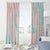 Baby Pink Gradient Polynesia Window Curtain Hawaiian Tribal Hammerhead Shark Tattoo