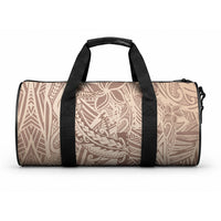 Pink Gradient Polynesia Duffle Bag Hawaiian Tribal Hammerhead Shark Tattoo
