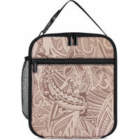 Pink Gradient Polynesia Lunch Bag Hawaiian Tribal Hammerhead Shark Tattoo