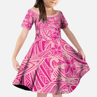 Beige Gradient Polynesia Family Matching Mermaid Dress and Hawaiian Shirt Hawaiian Tribal Hammerhead Shark Tattoo LT14 Daughter's Dress Beige - Polynesian Pride