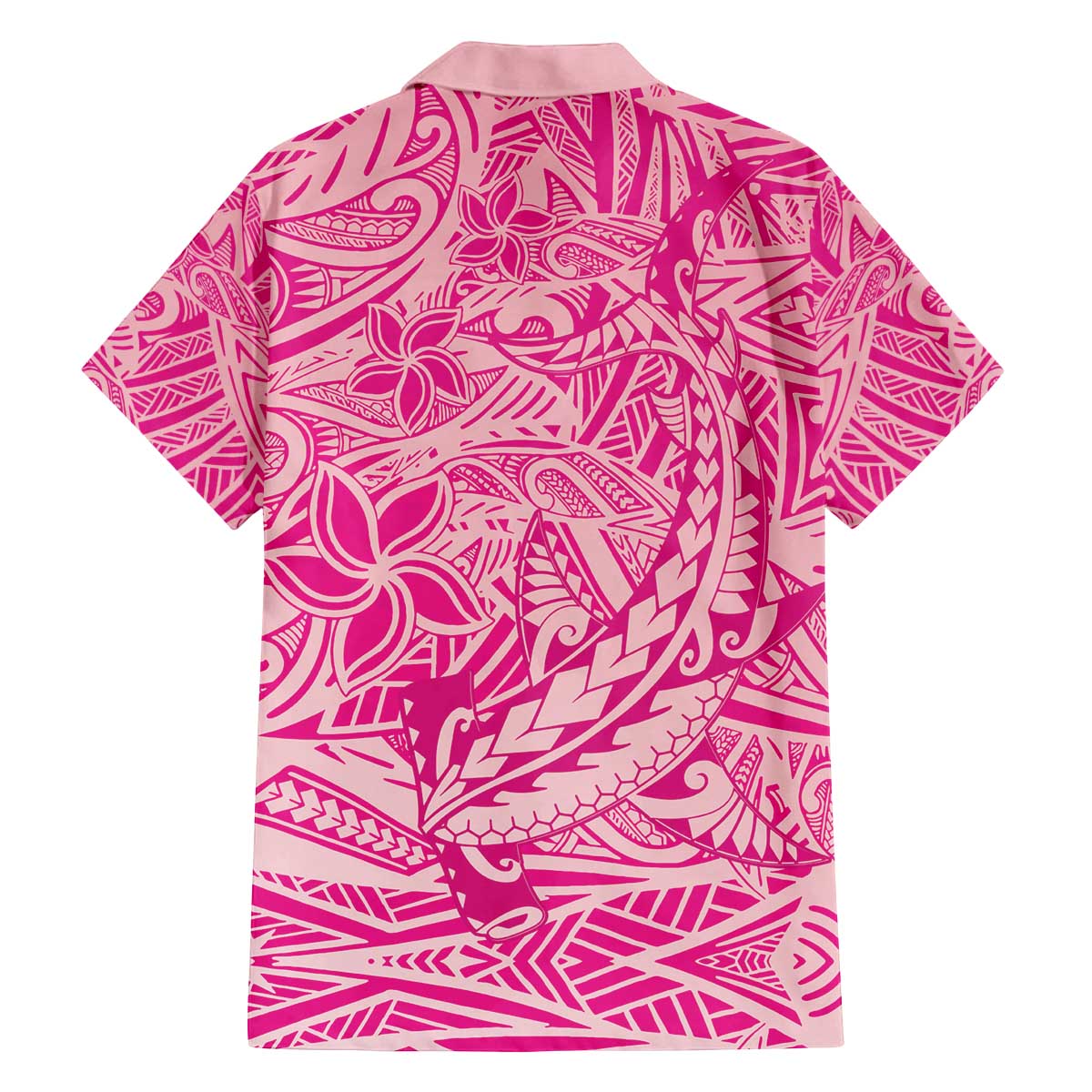 Beige Gradient Polynesia Family Matching Off The Shoulder Long Sleeve Dress and Hawaiian Shirt Hawaiian Tribal Hammerhead Shark Tattoo LT14 - Polynesian Pride