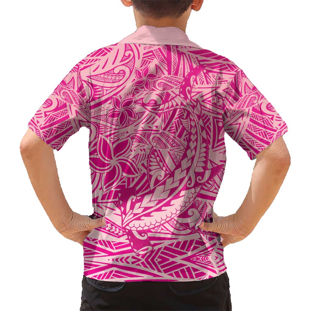 Beige Gradient Polynesia Hawaiian Shirt Hawaiian Tribal Hammerhead Shark Tattoo