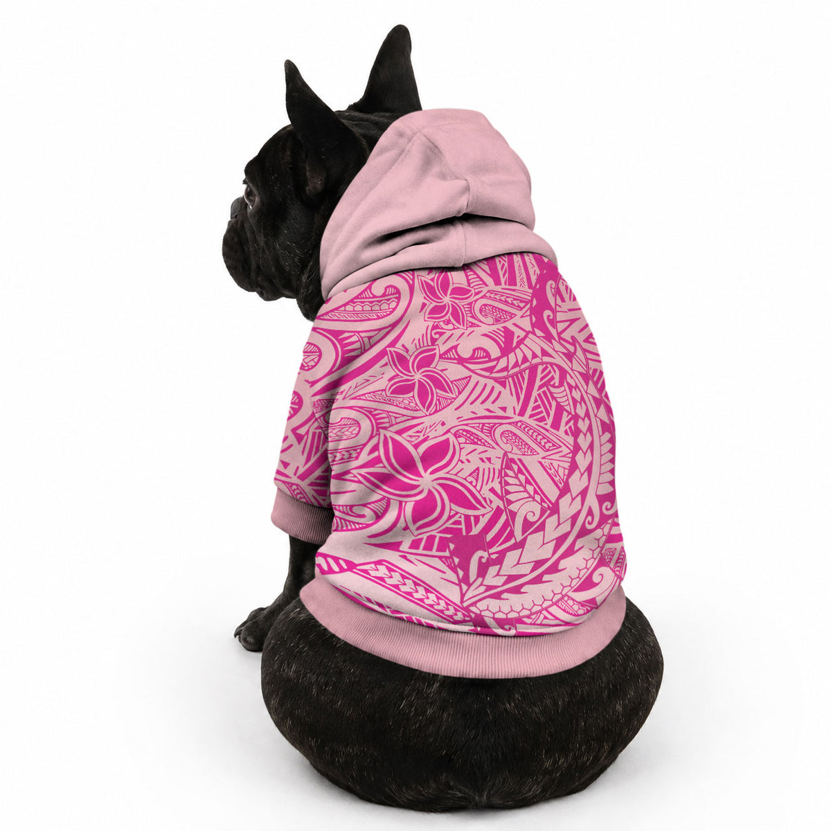 Beige Gradient Polynesia Pet Hoodie Hawaiian Tribal Hammerhead Shark Tattoo LT14 - Polynesian Pride