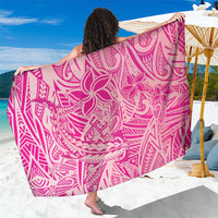 Beige Gradient Polynesia Sarong Hawaiian Tribal Hammerhead Shark Tattoo