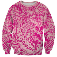 Beige Gradient Polynesia Sweatshirt Hawaiian Tribal Hammerhead Shark Tattoo