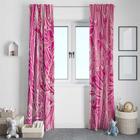 Beige Gradient Polynesia Window Curtain Hawaiian Tribal Hammerhead Shark Tattoo