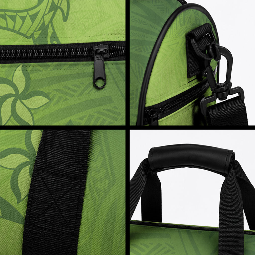 Green Gradient Polynesia Duffle Bag Hawaiian Tribal Hammerhead Shark Tattoo LT14 - Polynesian Pride