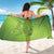 Green Gradient Polynesia Sarong Hawaiian Tribal Hammerhead Shark Tattoo