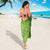 Green Gradient Polynesia Sarong Hawaiian Tribal Hammerhead Shark Tattoo