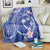 FSM Chuuk Constitution Day Blanket Frangipani Flowers Polynesian Curves Style