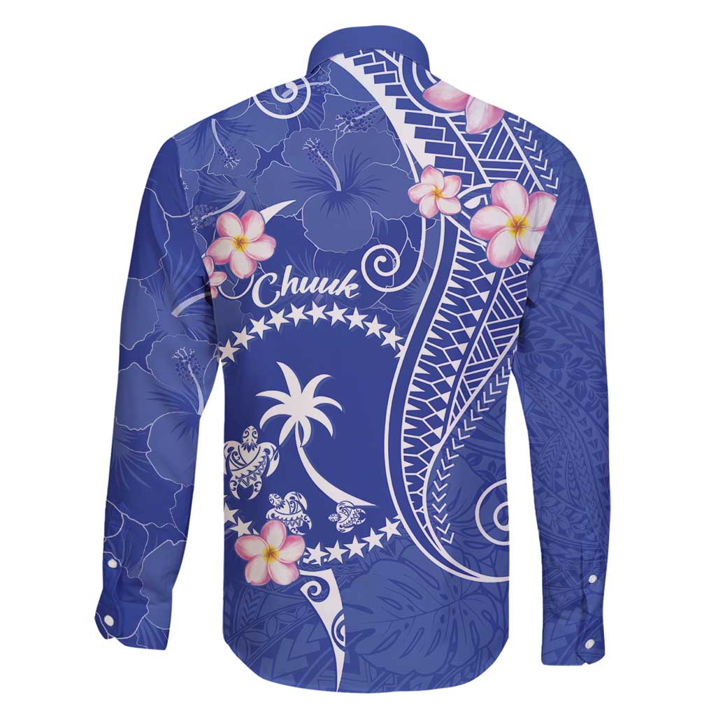 FSM Chuuk Constitution Day Family Matching Mermaid Dress and Hawaiian Shirt Frangipani Flowers Polynesian Curves Style LT14 - Polynesian Pride