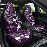 FSM Chuuk Car Seat Cover Turtle Tropical Flowers Polynesian - Purple LT14 One Size Purple - Polynesian Pride
