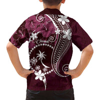 FSM Chuuk Family Matching Tank Maxi Dress and Hawaiian Shirt Turtle Tropical Flowers Polynesian - Pink LT14 - Polynesian Pride