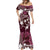 FSM Chuuk Mermaid Dress Turtle Tropical Flowers Polynesian - Pink