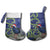 Personalized New Zealand Pukeko Christmas Stocking Meri Kirihimete Taniko Ponga Koru Blue - Polynesian Pride