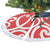 Personalized New Zealand Pukeko Christmas Tree Skirt Meri Kirihimete Taniko Ponga Koru Red - Polynesian Pride