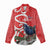 Personalized New Zealand Pukeko Christmas Women Casual Shirt Meri Kirihimete Taniko Ponga Koru Red - Polynesian Pride