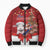 Personalized New Zealand Sheep Christmas Bomber Puffer Jacket Hipi Meri Kirihimete Silver Fern Xmas Tree - Polynesian Pride