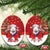 Personalized New Zealand Sheep Christmas Ceramic Ornament Hipi Meri Kirihimete Silver Fern Xmas Tree - Polynesian Pride