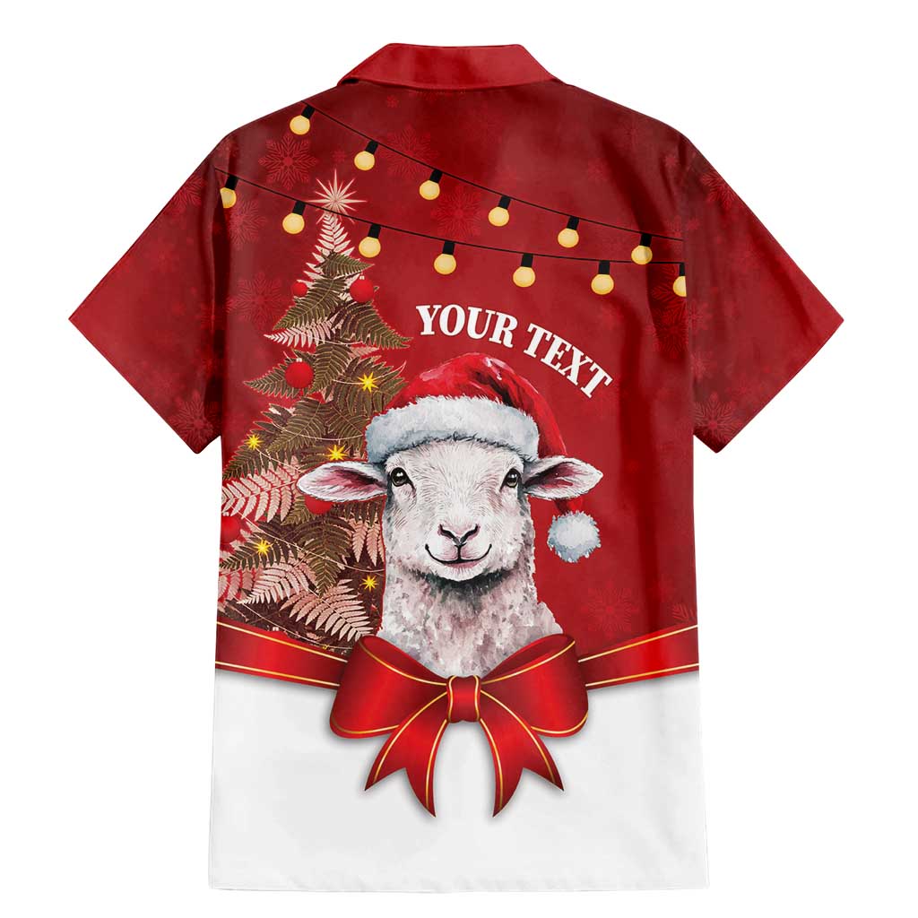 Personalized New Zealand Sheep Christmas Family Matching Mermaid Dress and Hawaiian Shirt Hipi Meri Kirihimete Silver Fern Xmas Tree LT14 - Polynesian Pride