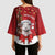 Personalized New Zealand Sheep Christmas Kimono Sleeve Blouse Hipi Meri Kirihimete Silver Fern Xmas Tree - Polynesian Pride