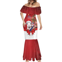 Personalized New Zealand Sheep Christmas Mermaid Dress Hipi Meri Kirihimete Silver Fern Xmas Tree LT14 - Polynesian Pride
