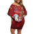 Personalized New Zealand Sheep Christmas Off Shoulder Short Dress Hipi Meri Kirihimete Silver Fern Xmas Tree - Polynesian Pride