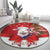 Personalized New Zealand Sheep Christmas Round Carpet Hipi Meri Kirihimete Silver Fern Xmas Tree - Polynesian Pride