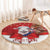 Personalized New Zealand Sheep Christmas Round Carpet Hipi Meri Kirihimete Silver Fern Xmas Tree - Polynesian Pride