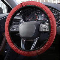 New Zealand Sheep Christmas Steering Wheel Cover Hipi Meri Kirihimete Silver Fern Xmas Tree - Polynesian Pride