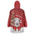 Personalized New Zealand Sheep Christmas Wearable Blanket Hoodie Hipi Meri Kirihimete Silver Fern Xmas Tree - Polynesian Pride