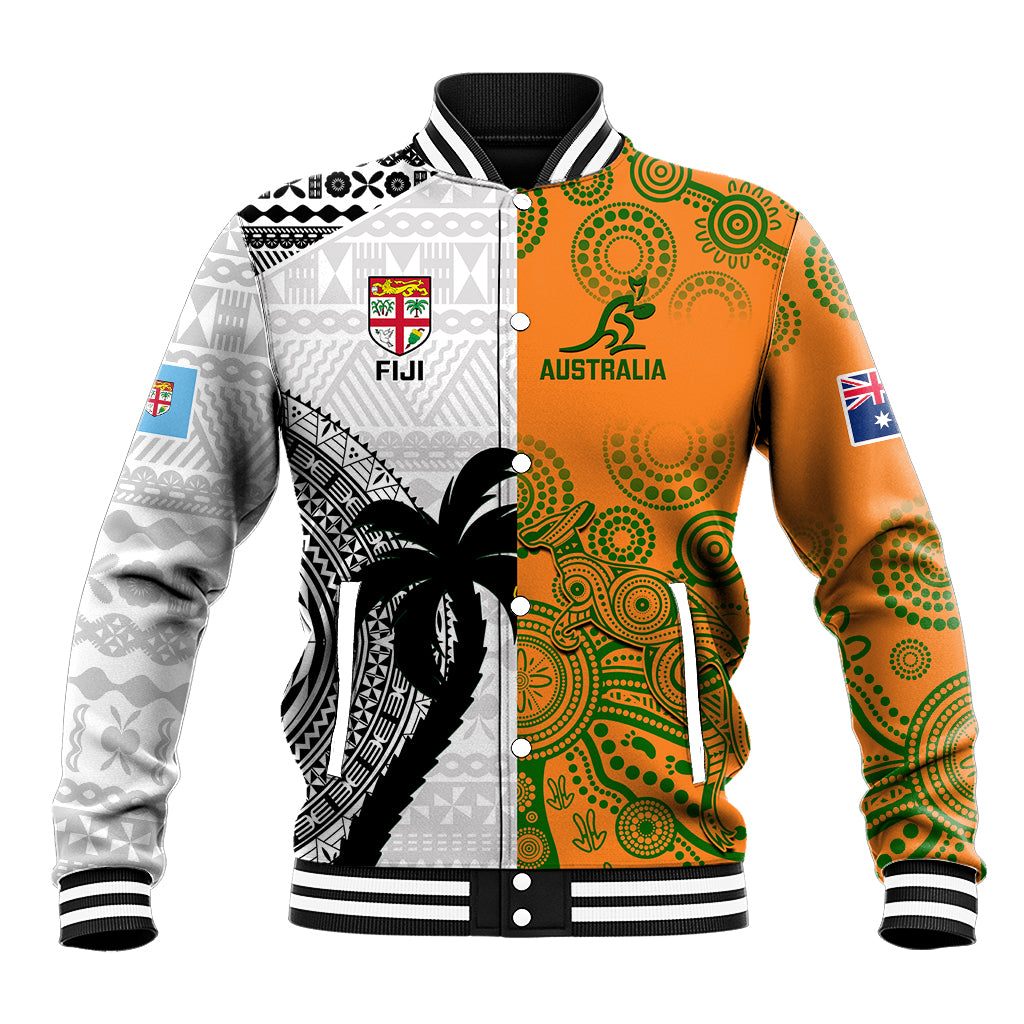 fiji-and-australia-rugby-baseball-jacket-2023-world-cup-aboriginal-mix-tapa-pattern