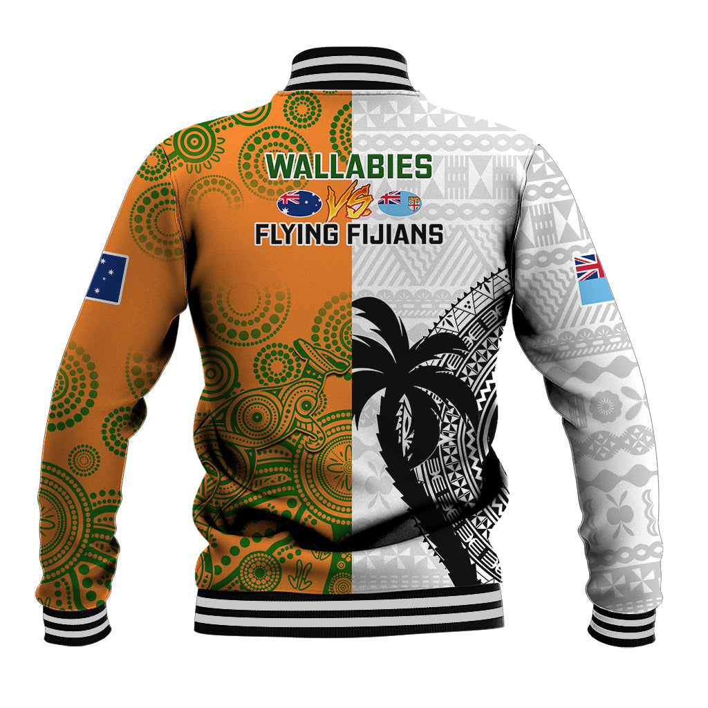 fiji-and-australia-rugby-baseball-jacket-2023-world-cup-aboriginal-mix-tapa-pattern