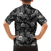 Hawaii Christmas Kid Hawaiian Shirt Tropical Style With Coat Of Arms LT14 - Polynesian Pride
