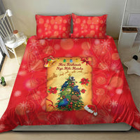 New Zealand Christmas Bedding Set Meri Kirihimete NZ Xmas Tree Animals LT14 - Polynesian Pride